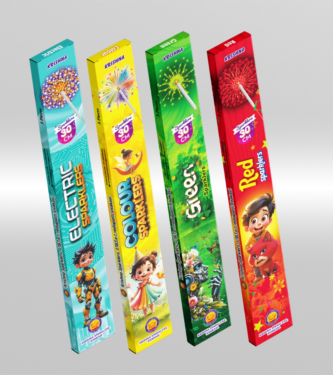 Krish Crackers 30 Cm Electric Sparklers(2box)